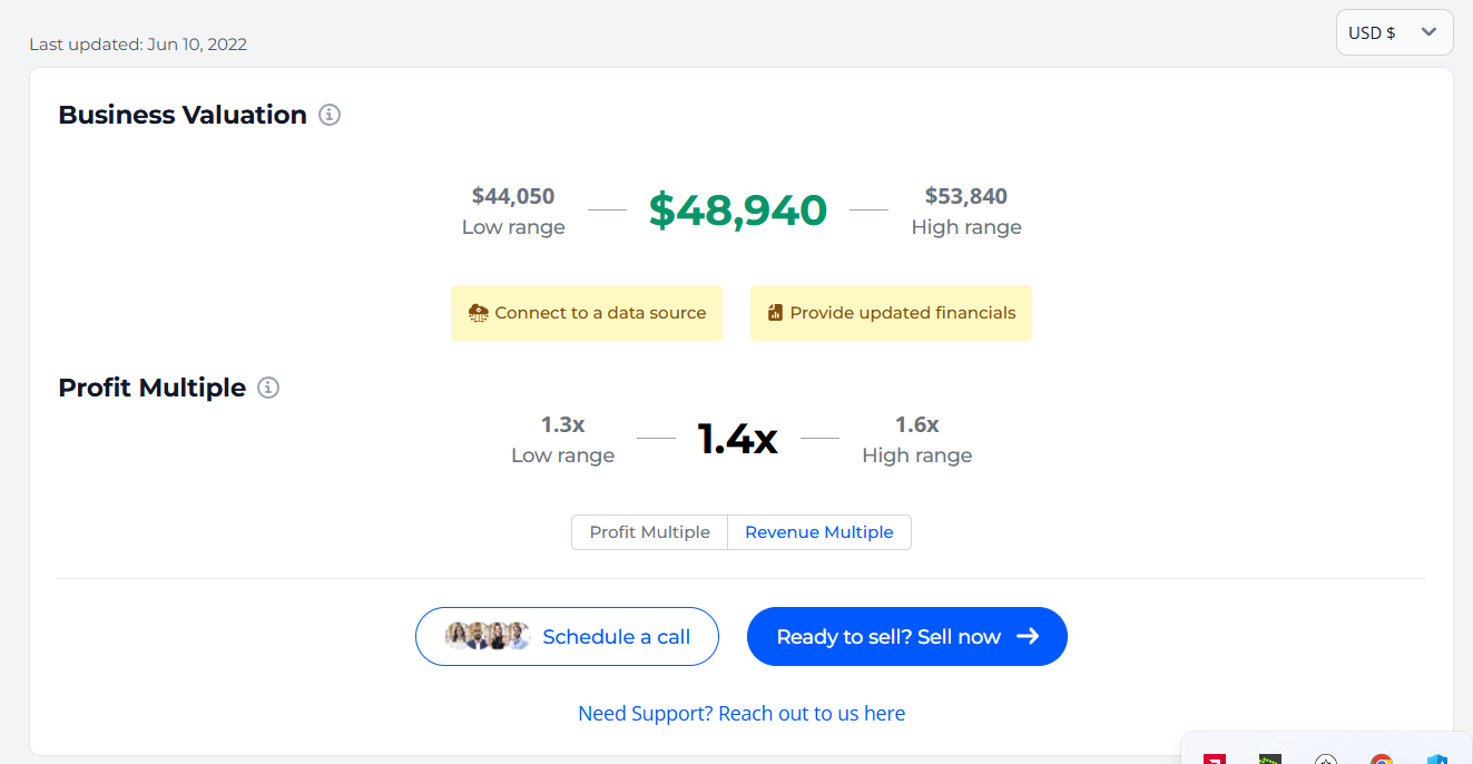 Flippa Valuation for SLU2.com Flippa Valuation for SLU2.com